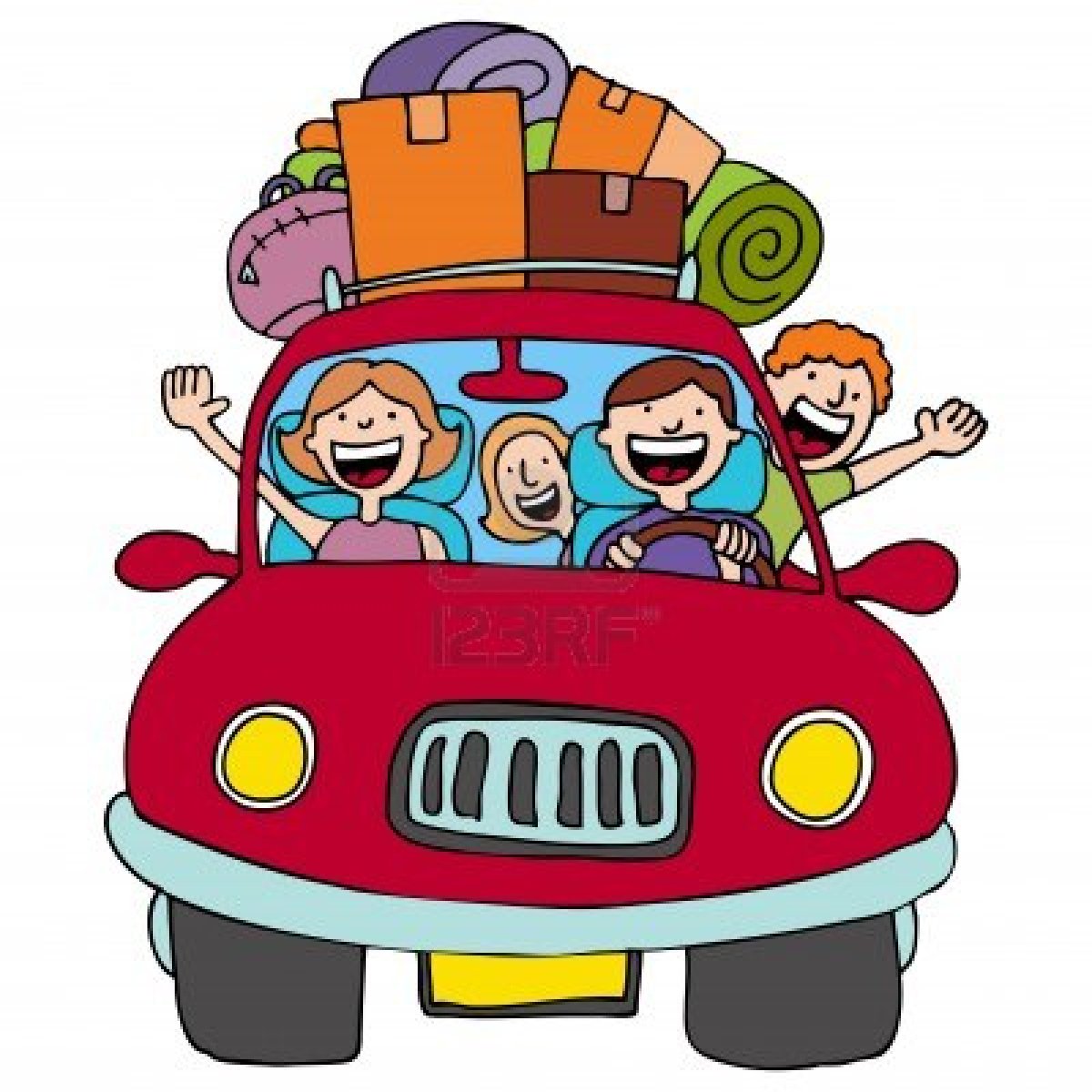 Family Driving Car Clip Art