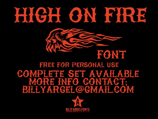 Fire Flame Font Free Download
