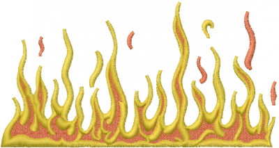 Flame Machine Embroidery Design