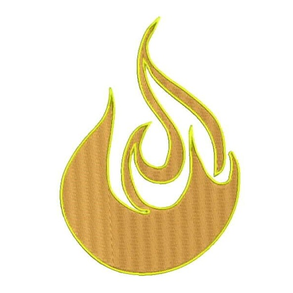 Flame Machine Embroidery Design