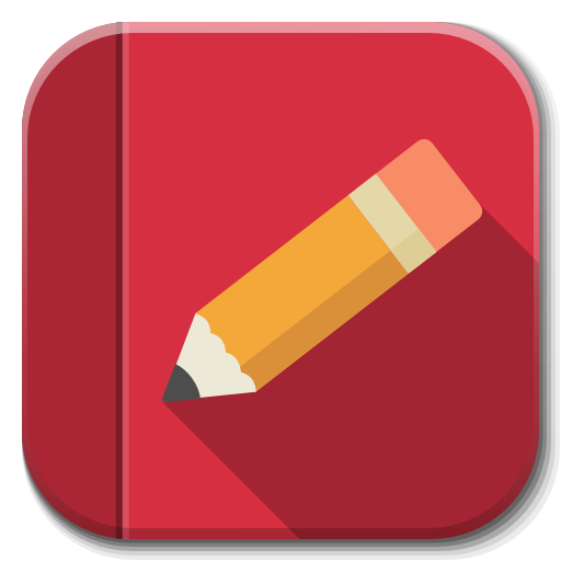 Flat App Icon Notebook Flat App Icon Notebook