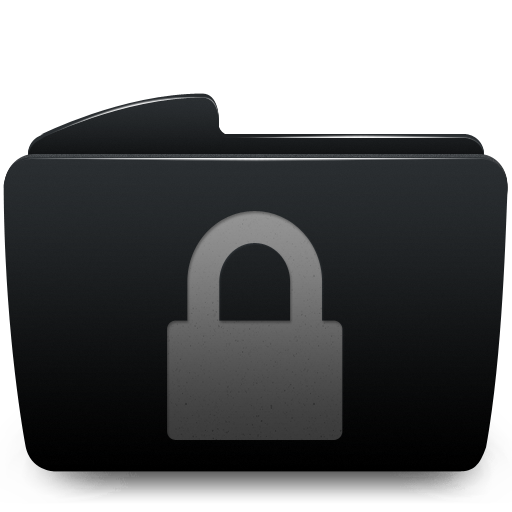 14 Folder Lock Black Icon Images