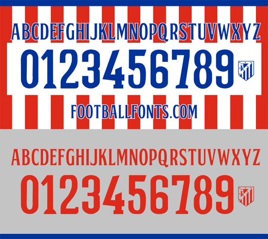 5 Atletico Madrid Jersey Font 14 15 Images