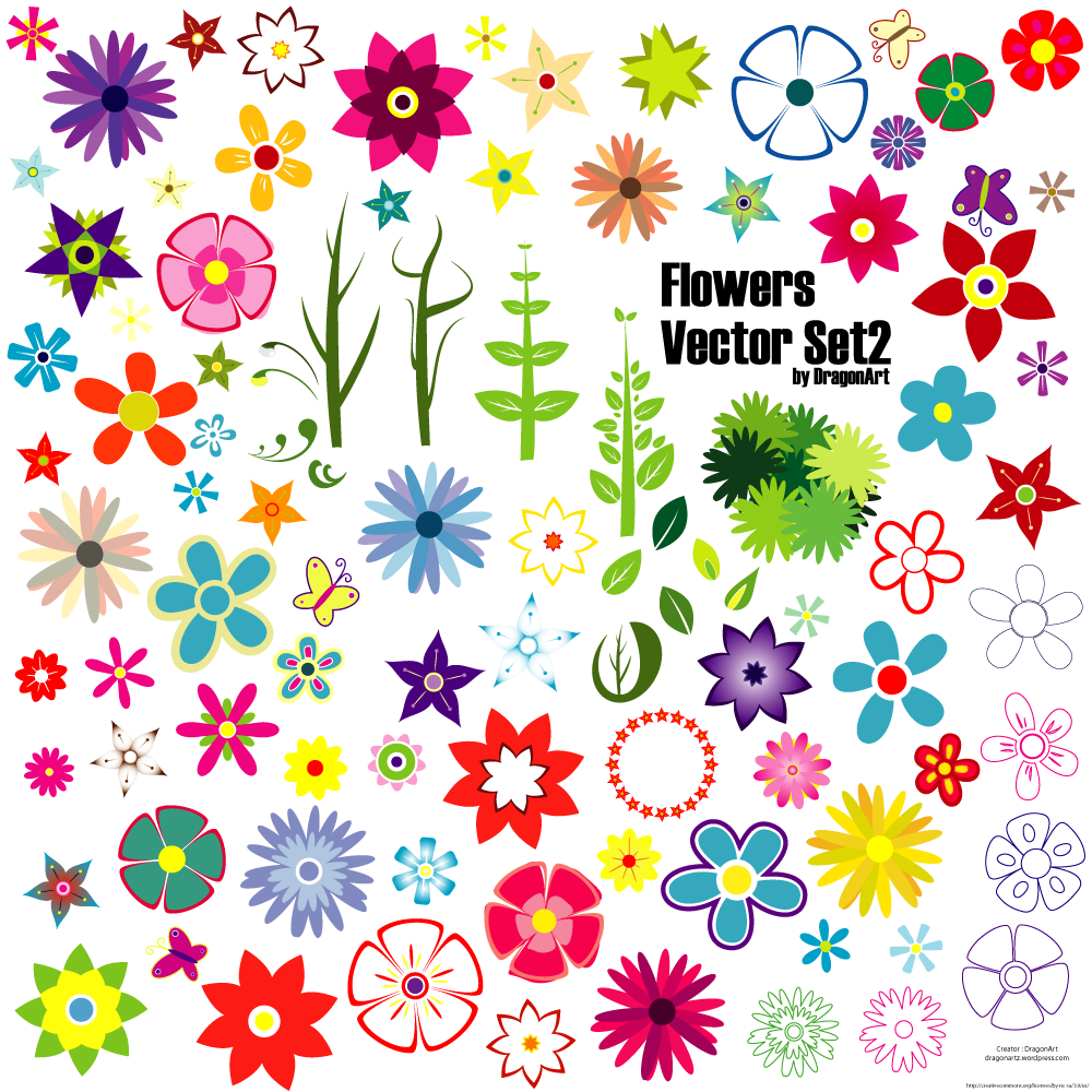 11 Flower Vector Free Download Images