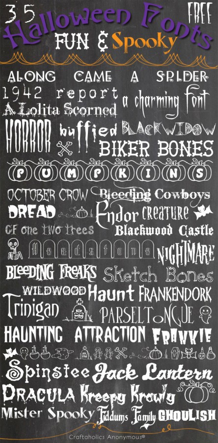 Free Halloween Fonts Free Halloween Fonts
