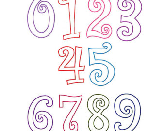 Free Large Number Fonts