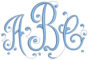 Free Machine Embroidery Monogram Letters