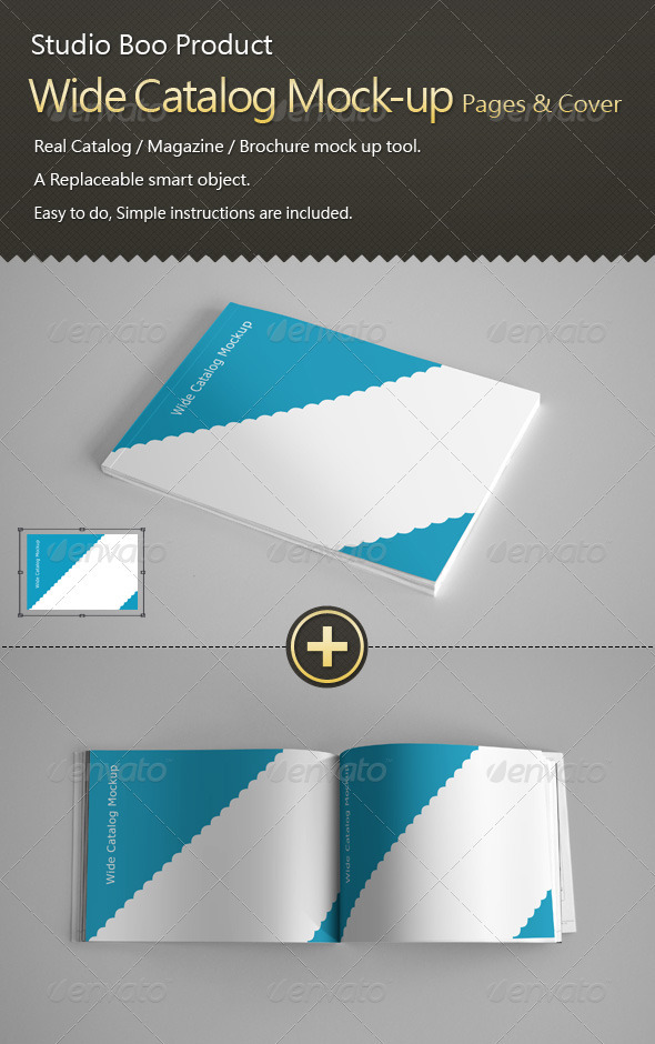 Free Mock Up Catalog Cover