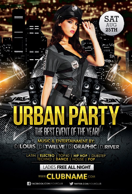 Free Party Flyer Design Templates