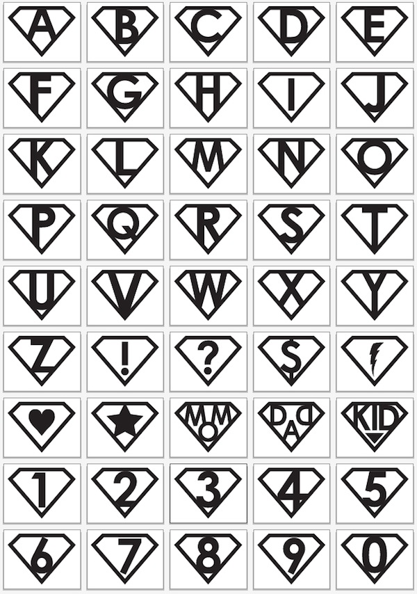 Free Printable Super Heroes Logos