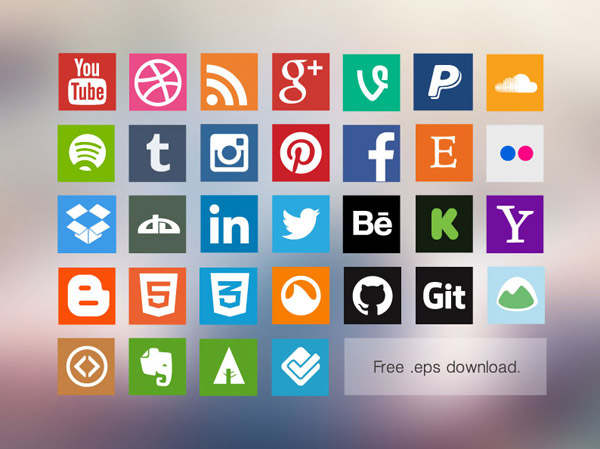 Free Social Media Icon Sets