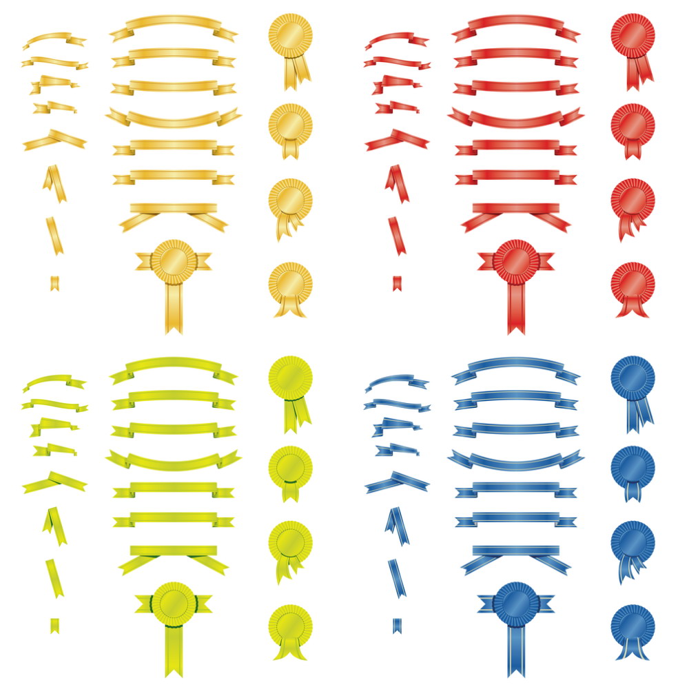 Free Vector Ribbons Free Vector Ribbons