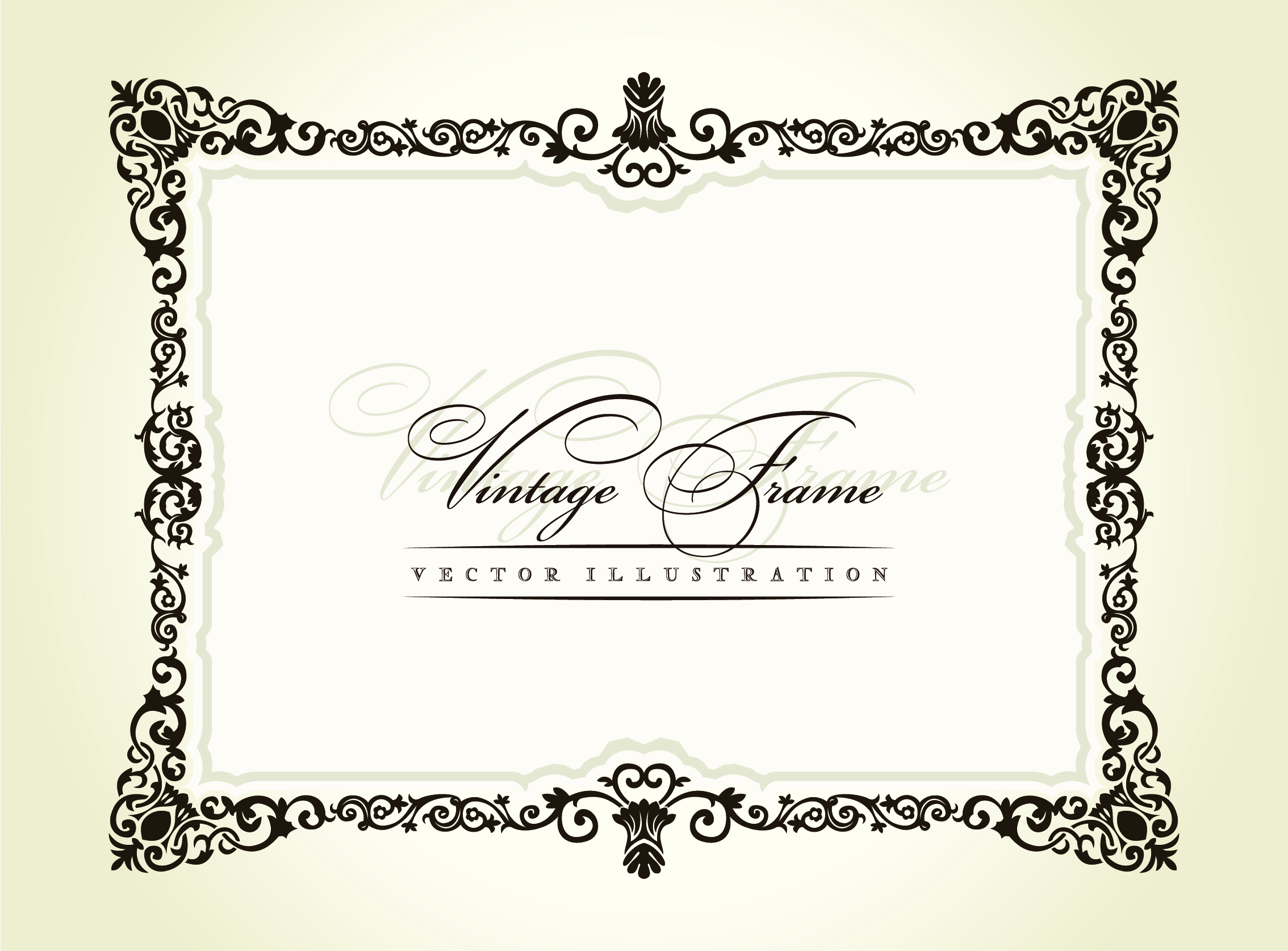 Free Vintage Vector Borders and Frames