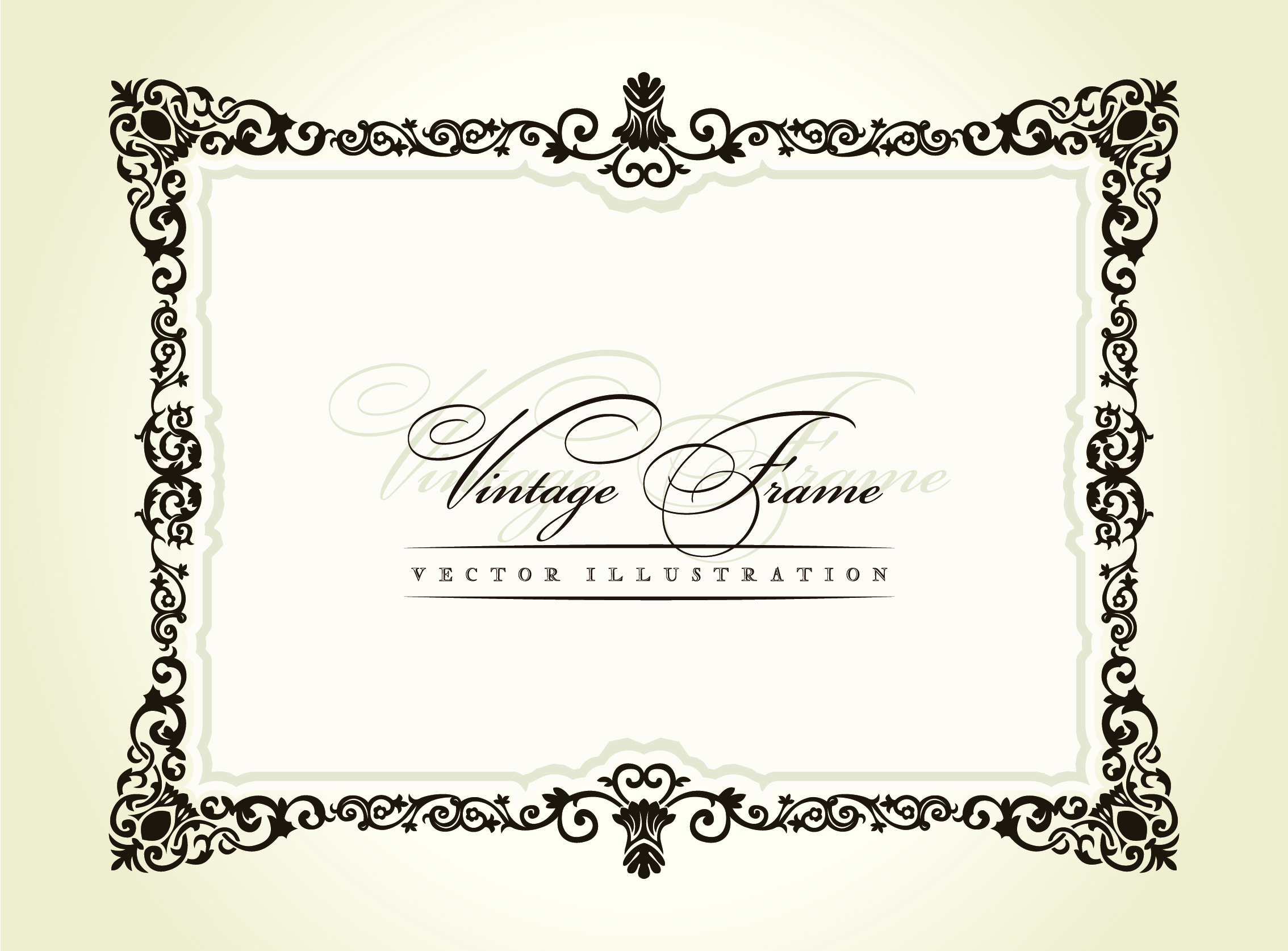 18 Photos of Ornament Border Vector Free Download