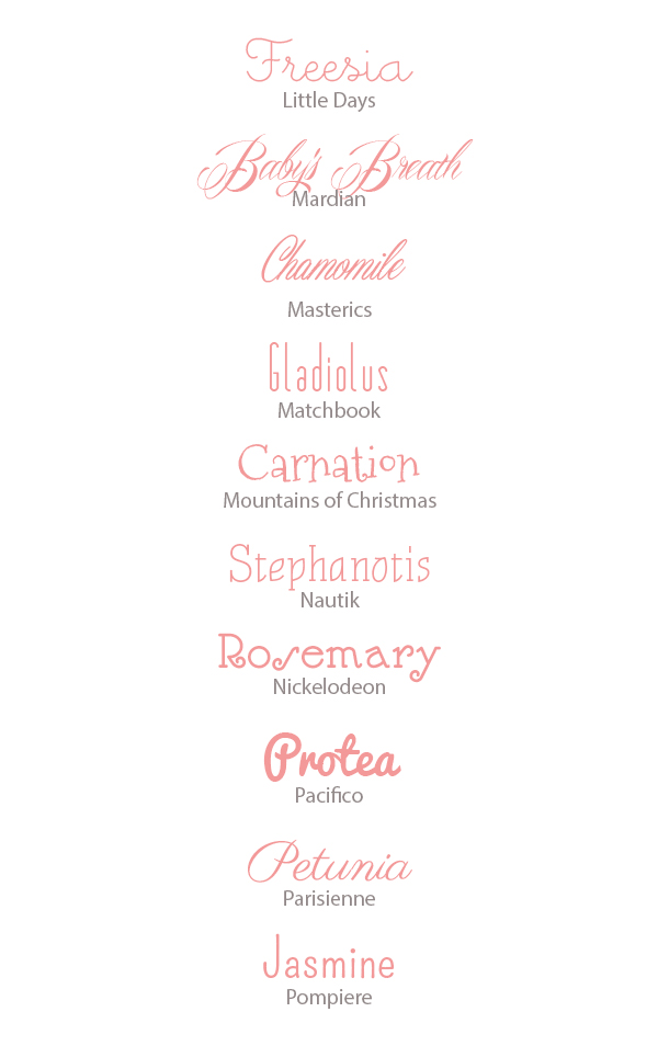 Free Wedding Invitation Fonts