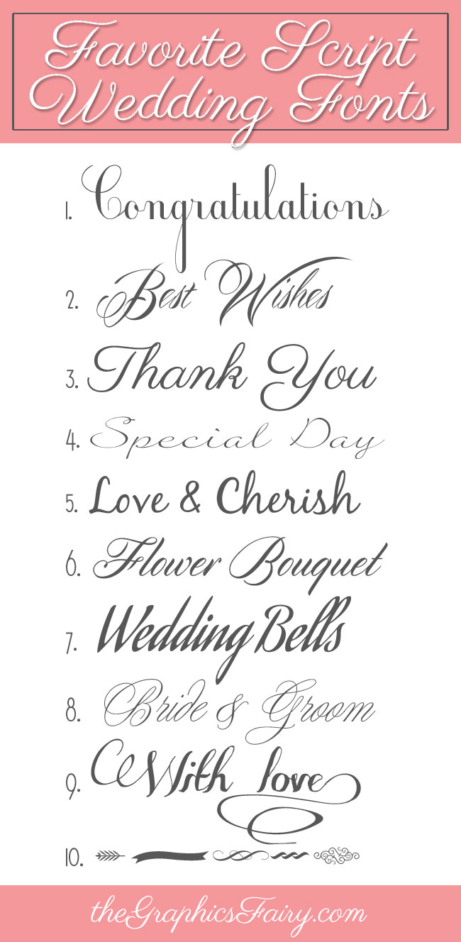 Free Wedding Script Fonts Free Wedding Script Fonts