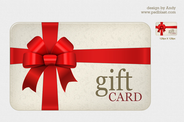 11 Gift Card PSD Templates Images Gift Card Template