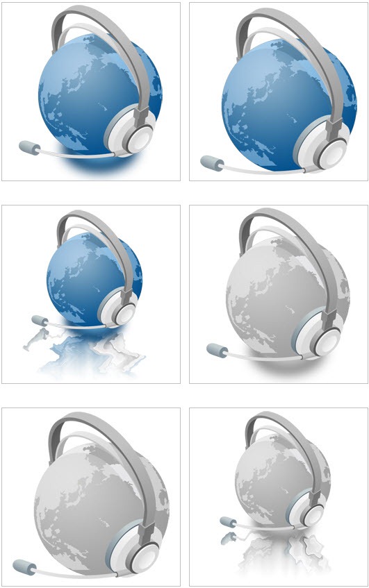 Globe Wearing Headphones