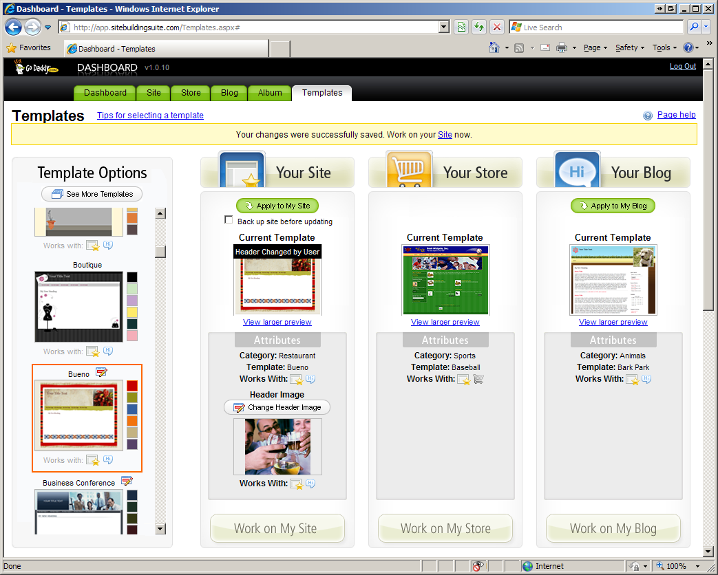Go Daddy Website Templates Go Daddy Website Templates