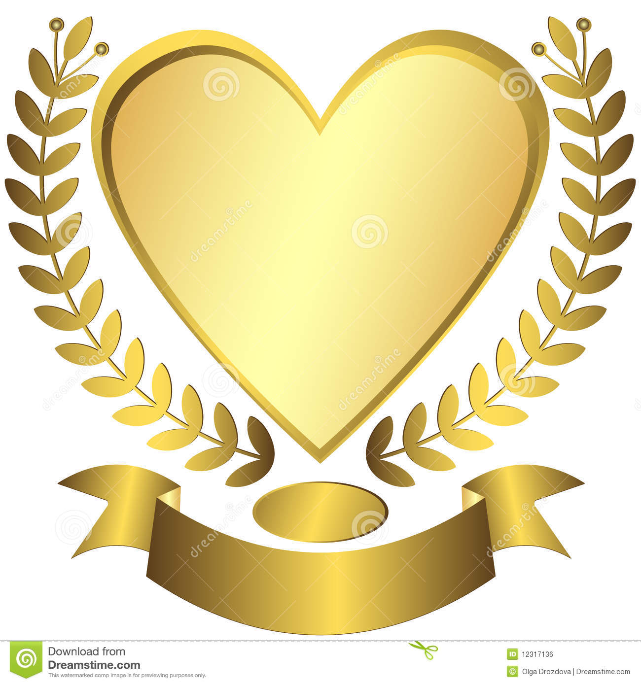 Gold Award Ribbon Vector