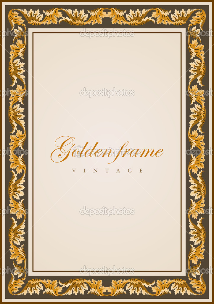 Gold Certificate Borders and Frames Gold Certificate Borders and Frames
