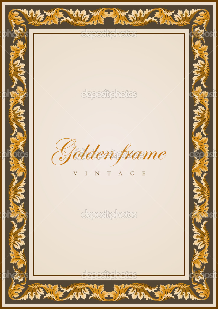 Gold Certificate Borders and Frames