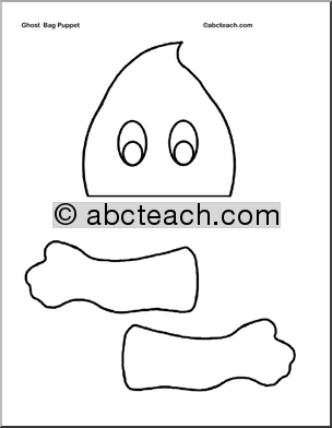 Halloween Paper Bag Puppet Templates