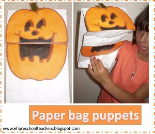 Halloween Paper Bag Puppets