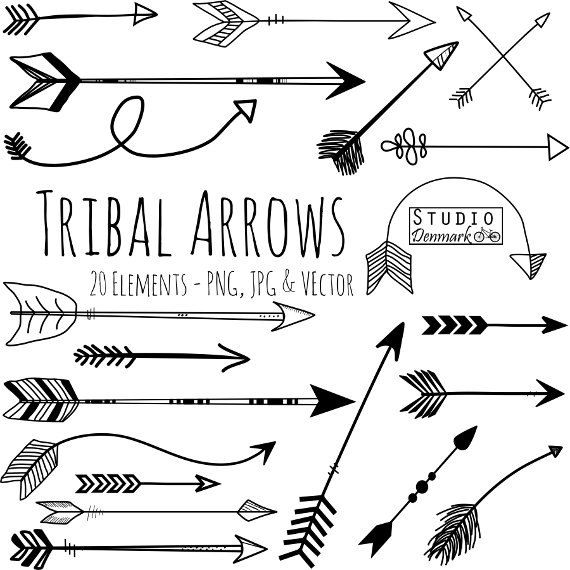 Hand Drawn Arrow Clip Art