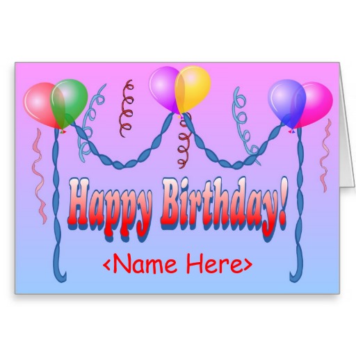 Happy Birthday Card Template Free