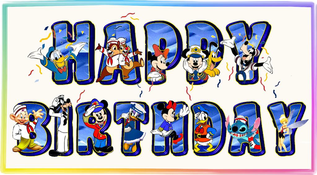 Happy Birthday Disney Cruise