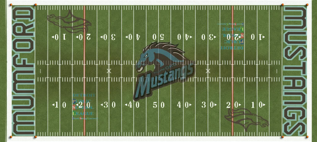 High School Football Field Template