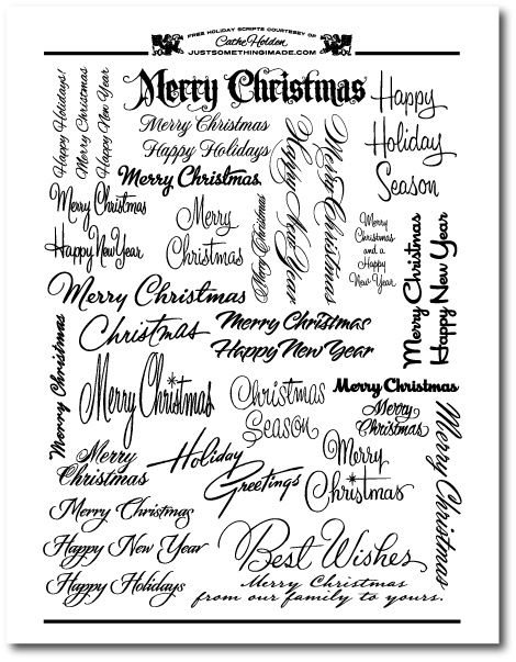 Holiday Script Fonts Free