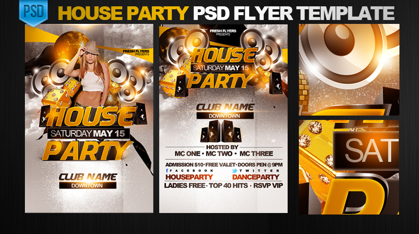 House Party Flyer Template