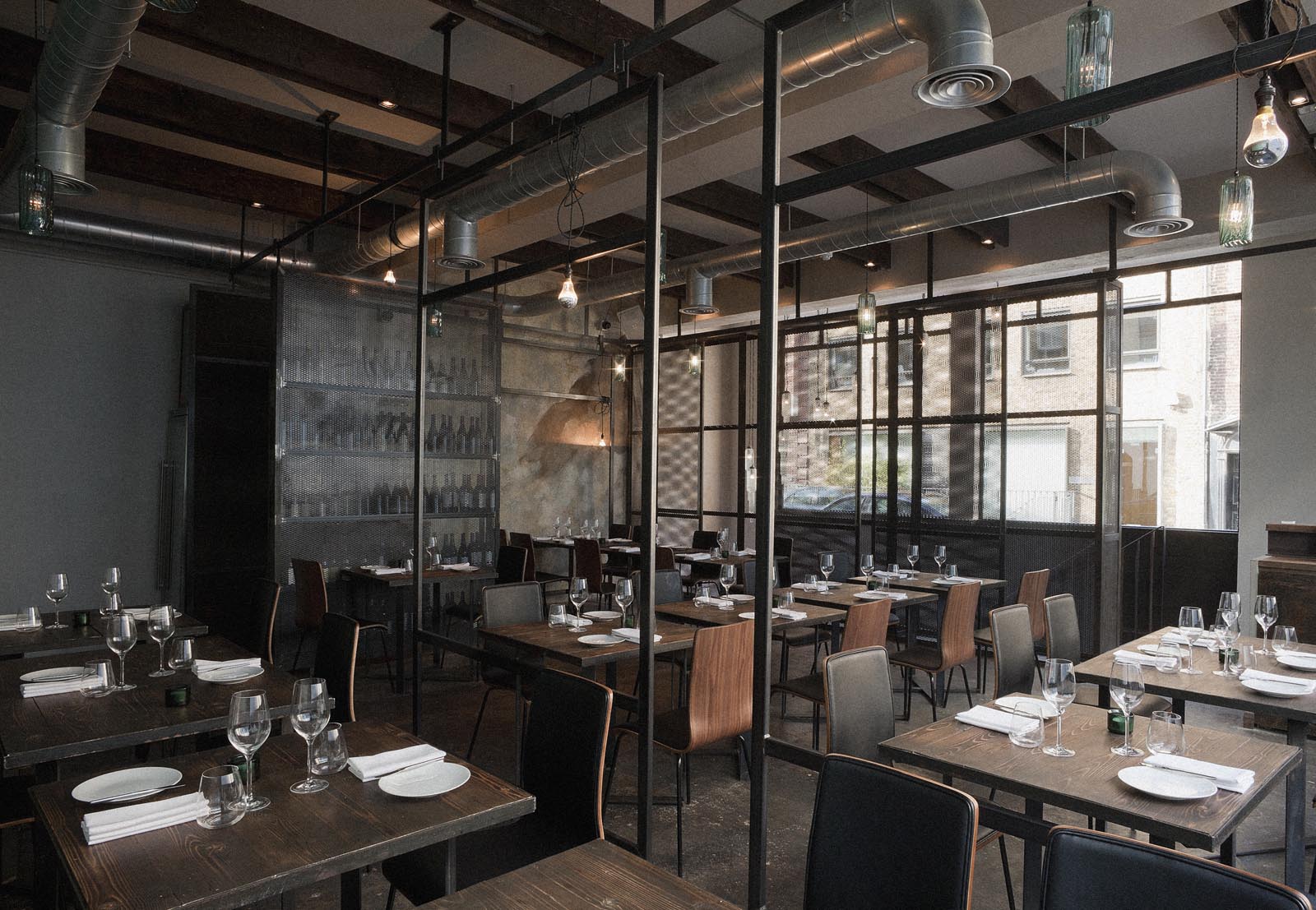 Industrial-Style Restaurant Interior Design Environment