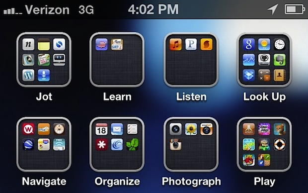 iPhone App Organize Icons