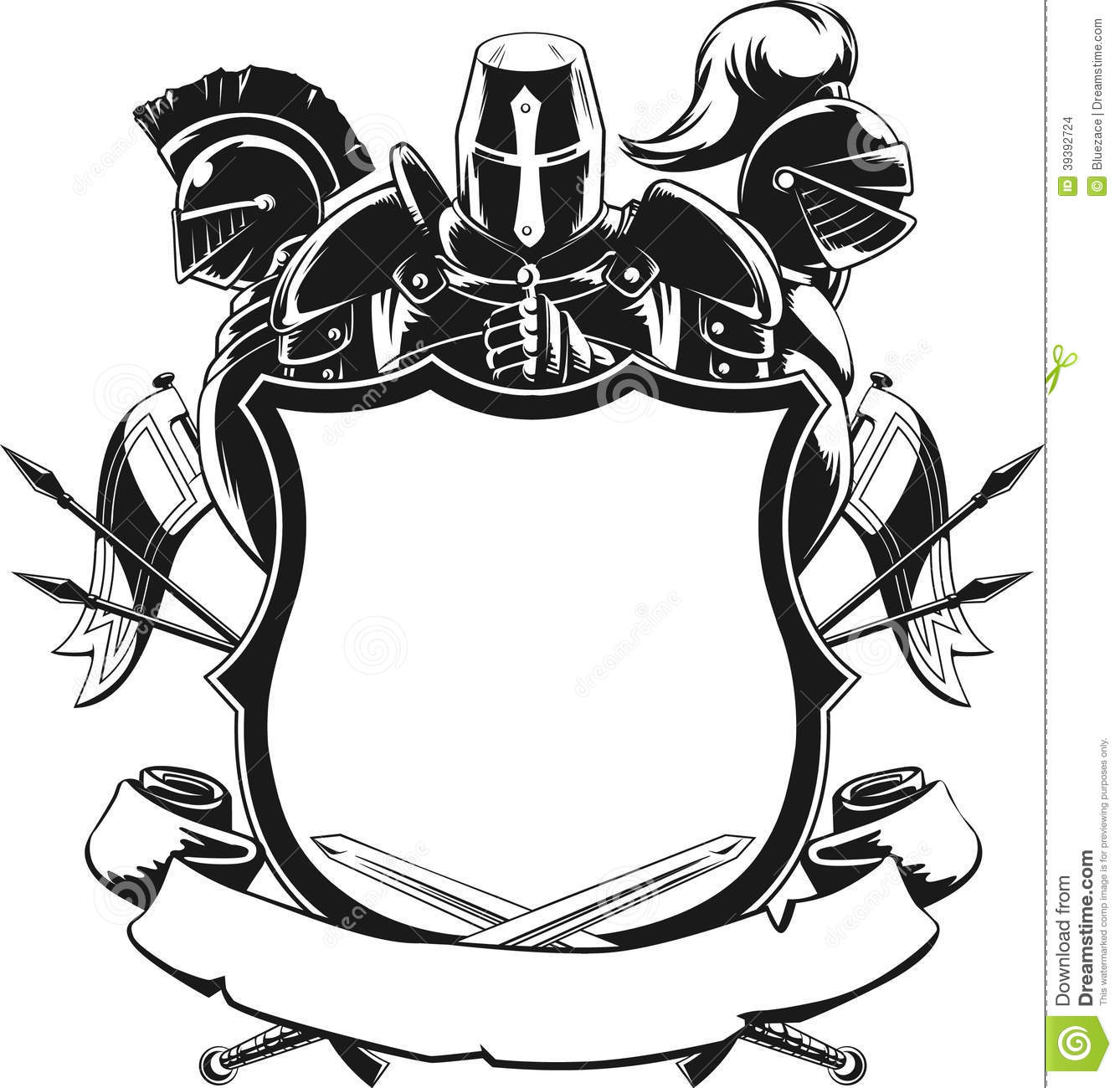 Knight Shield Silhouette