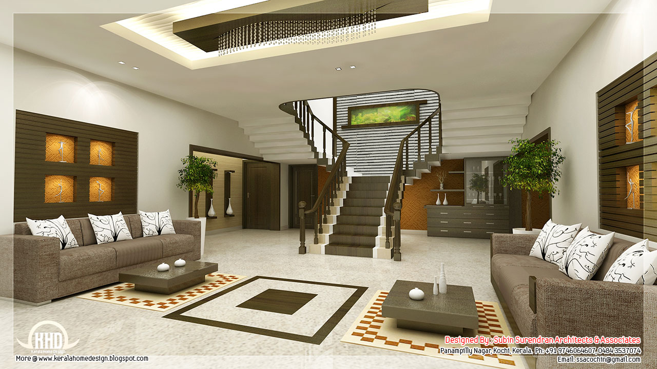 Living Room Interior Design Kerala Houses