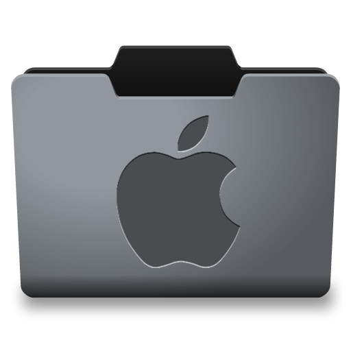 13 Black Mac Folder Icons Images