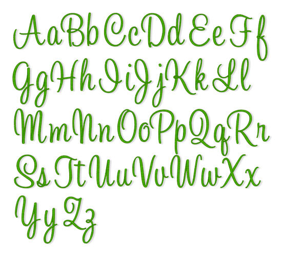 Machine Embroidery Fonts Downloads