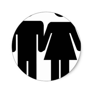 Man and Woman Stick Figure Love