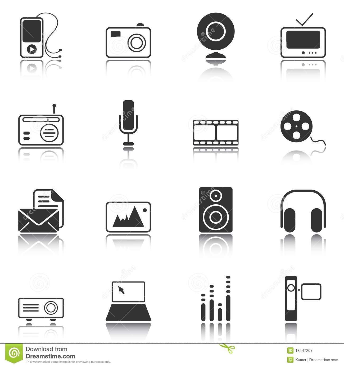 Mass Media Icons Free