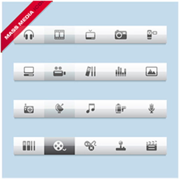 Mass Media Icons Free