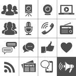 Media Social Network Icons