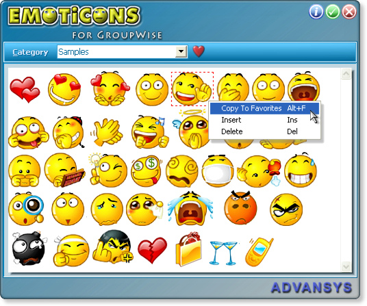 2010 smileys email outlook Colorful emoticons