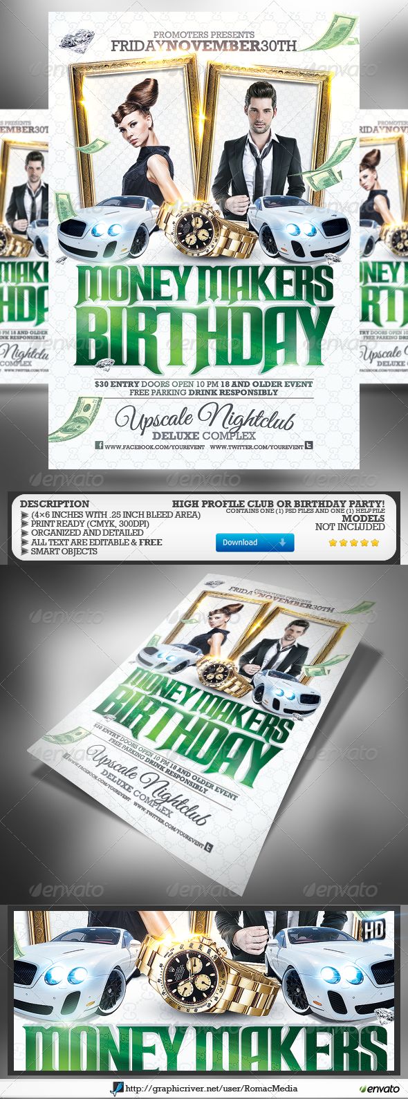 Money Party Flyer Template