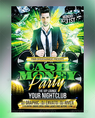 Money Party Flyer Template Money Party Flyer Template