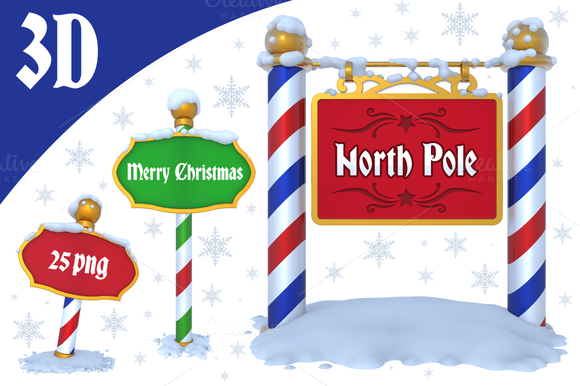 North Pole Sign Transparent