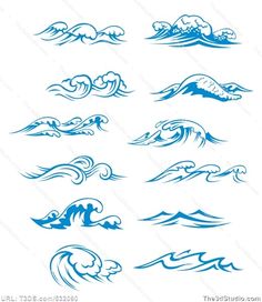 Ocean Waves Vector Free