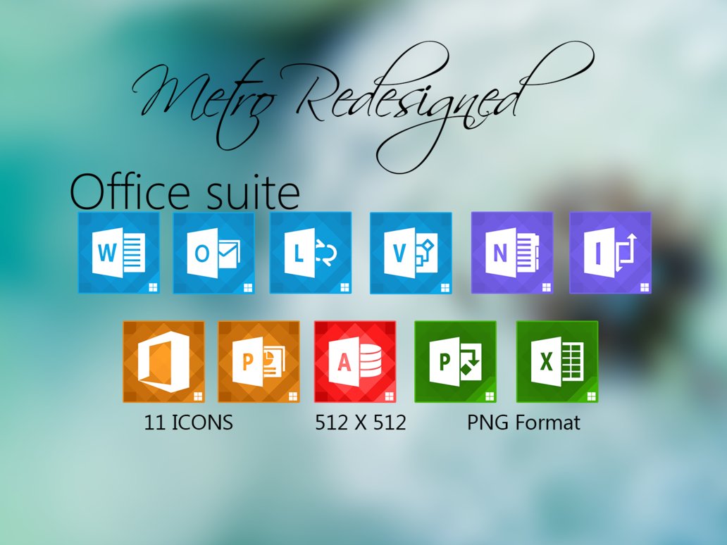 Office 2013 Metro Icons